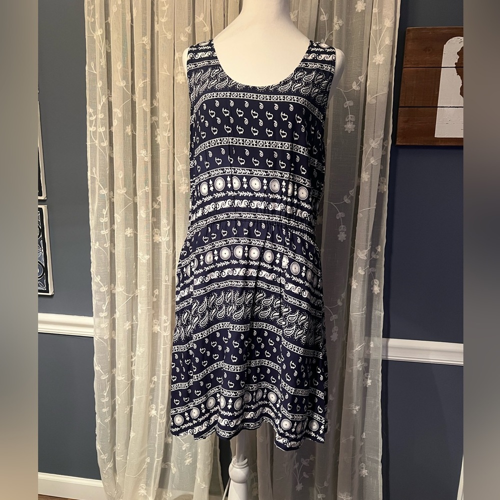 Levi’s Navy/White Bandana Print Dress